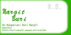 margit buri business card